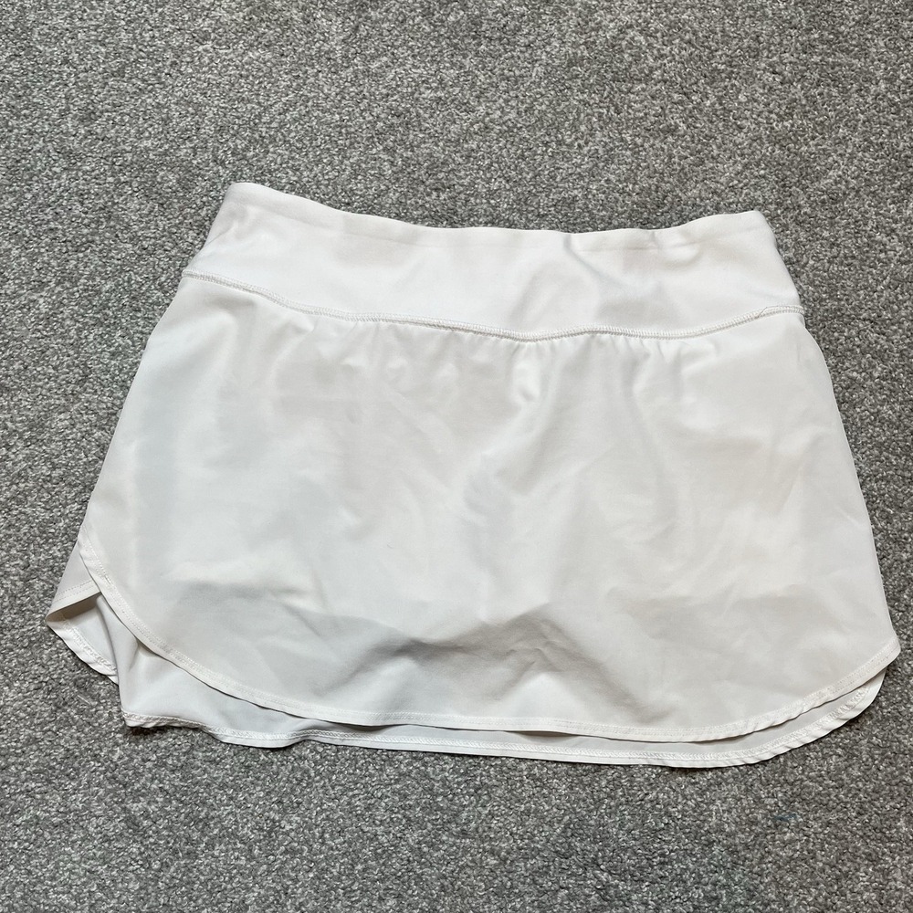 Etonic Size M White Pickleball Tennis Golf Stretch Skort Skirt Resort Preppy